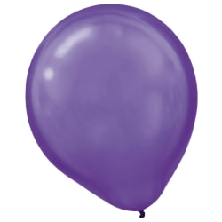 Amscan Pearlized Latex Balloons, 12", Purple, Pack Of 72 Balloons, Set Of 2 Packs