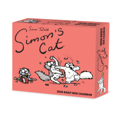 2026 Willow Creek Press Page-A-Day Daily Desk Calendar, 6-1/4" x 5-1/2", Simon's Cat, January To December, 54413