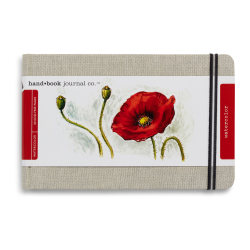 Speedball Handbook Watercolor Journal, 5-1/8" x 8", Unruled, 60 Sheets, Natural Linen