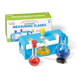 Hand2Mind Starter Science Flasks 8-Piece Set, Multicolor