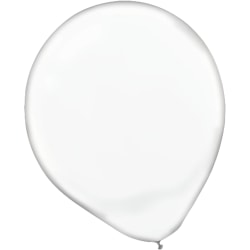 Amscan Latex Balloons, 12", Clear, 15 Balloons Per Pack, Set Of 4 Packs
