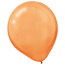 Amscan Latex Balloons, 12", Orange, 15 Balloons Per Pack, Set Of 4 Packs