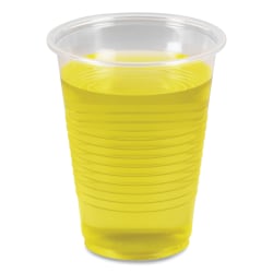 Boardwalk® Plastic Cold Cups, 7 Oz, Clear, Sleeve Of 100 Cups, Carton Of 25 Sleeves