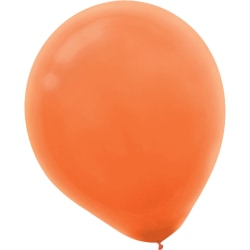 Amscan Glossy Latex Balloons, 9", Orange Peel, 20 Balloons Per Pack, Set Of 4 Packs