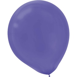 Amscan Glossy Latex Balloons, 9", New Purple, 20 Balloons Per Pack, Set Of 4 Packs