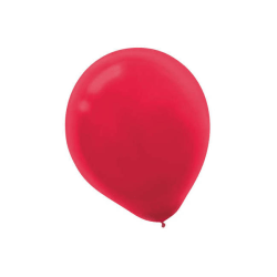 Amscan Glossy Latex Balloons, 9", Apple Red, 20 Balloons Per Pack, Set Of 4 Packs