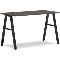HON® Mod Table Writing Desk, 48"W, Slate Teak/Black
