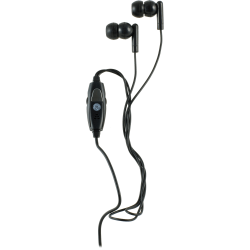 GE VoIP In-Ear Headset With Inline Microphone & Two Adapters