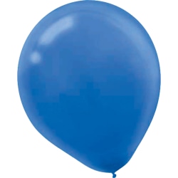 Amscan Glossy 5" Latex Balloons, Bright Royal Blue, 50 Balloons Per Pack, Set Of 3 Packs