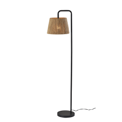 Adesso Simplee Tahoma Floor Lamp, 59"H, Black/Brown