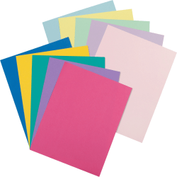 Pacon® Printable Multipurpose Card Stock, Letter Size, 65 Lb, Assorted Pastel And Bright Colors, Pack Of 250 Sheets