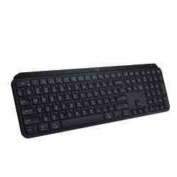 Logitech® MX Keys S Wireless Keyboard, Full Size, Black, 920-011406