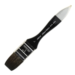 Silver Brush 3014S Black Velvet Series Paint Brush, 1", Wash Bristle, Squirrel Hair/Synthetic Filament, Multicolor