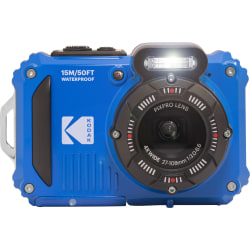 Kodak PIXPRO WPZ2 16 Megapixel Compact Camera - Electric Blue - 1/2.3" BSI CMOS Sensor - Autofocus - 2.7"LCD - 6x Digital Zoom - Digital (IS) - 4608 x 3456 Video - HD Movie Mode - Wireless LAN