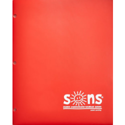 SONS System Pocket Folders, 9-1/2" x 12-1/2", Red,