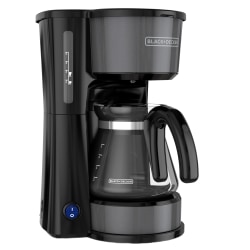 Black+Decker 4-in-1 Coffee Station 5-Cup Coffee Maker, Silver/Black