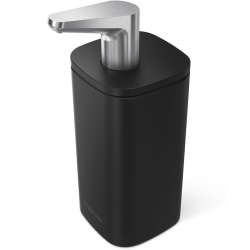 simplehuman Liquid Soap And Hand Sanitizer Pulse Pump, 10 Oz, Matte Black