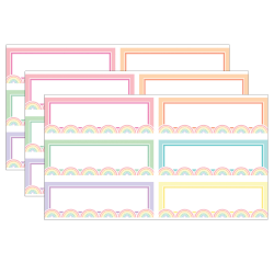 Teacher Created Resources Labels Magnetic Accents, Pastel Pop Rainbow, 20 Per Pack, Set Of 3 Packs
