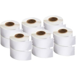 DYMO® LabelWriter Address Labels, 1-1/8" x 3-1/2", Rectangle, White, 350 Labels Per Roll, Pack Of 12 Rolls
