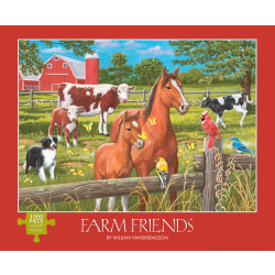 Willow Creek Press 1,000-Piece Puzzle, 26-5/8" x 19-1/4", Farm Friends