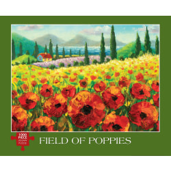Willow Creek Press 1,000-Piece Puzzle, 26-5/8" x 19-1/4", Field Of Poppies