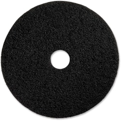 Genuine Joe Advanced Design Stripping Floor Pads, 20" Diameter, Black, Carton Of 5