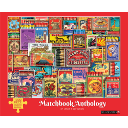 Willow Creek Press 1,000-Piece Puzzle, 26-5/8" x 19-1/4", Matchbook Anthology