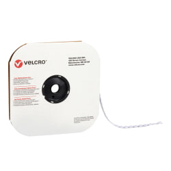 VELCRO® Brand Tape Dots, Loop, 3/4", White, Pack Of 1,028 Dots