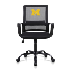 Imperial NCAA Mesh Mid-Back Task Chair, University Of Michigan
