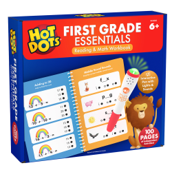 Educational Insights Hot Dots First Grade Essentials Reading & Math Workbook