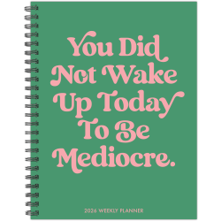 2026 Willow Creek Press Softcover Weekly/Monthly Planner, 6-1/2" x 8-1/2", Mediocre, January To December, 57544