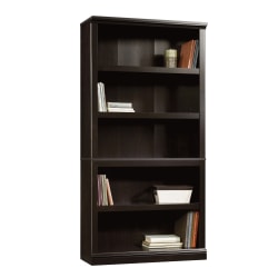 Sauder® Select 70"H 5-Shelf Bookcase, Estate Black