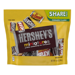 Hershey's® Miniatures Chocolate Candy Assortment, 10.4 Oz Bag, Pack Of 3 Bags