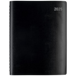 2025 Office Depot Weekly/Monthly Planner, 8" x 11", Black, January To December, OD711900