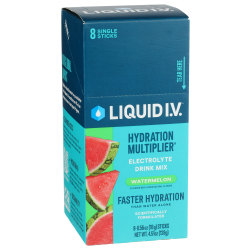 Liquid I.V. Hydration Multiplier Electrolyte Drink Mix, Watermelon, 0.56 Oz, Total Qty 8