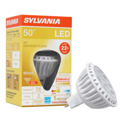 Sylvania LEDvance MR16 Dimmable 700 Lumens LED Light Bulbs, 6 Watt, 3000 Kelvin/Warm White, Case Of 6 Bulbs