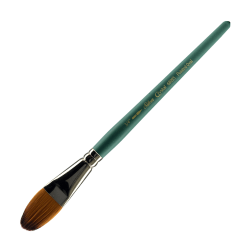 Silver Brush Crystal Series Paint Brushes, 6809S, 3/4", Oval Wash, Filament, Teal