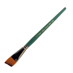 Silver Brush Crystal Series Paint Brushes, 6806S, 3/4", Angular, Filament, Teal