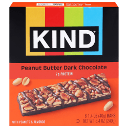 KIND Nut Bars, Peanut Butter Dark Chocolate, 1.4 Oz, Total Qty 60