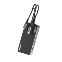 Mobile Pixels 9-in-1 USB-C Hub, 2-7/16"H x 6-5/16"W x 13/16"D, Black, MPX1041004P01