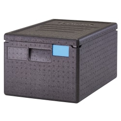 Cambro Cam GoBox GN 1/1 8" Top Loading Food Transporter, 12-7/16"H x 15-3/4"W x 23-5/8"D, Black