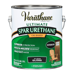 Varathane Ultimate Oil-Based Spar Urethane, 1 Gallon, Clear Gloss, Pack Of 2 Cans