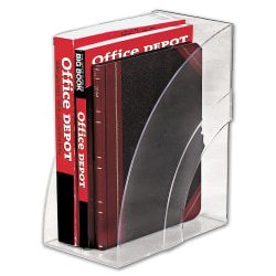 Optimizers Deluxe Plastic Magazine Rack, 5 1/4 x 9 x 11 1/8, Clear