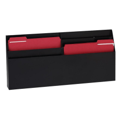 Eldon® Optimizers™ 6-Pocket Organizer, 11.5"H x 24.6"W x 2.8"D, Black