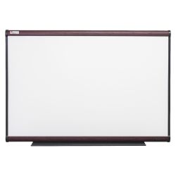 SKILCRAFT® Total Erase Dry-Erase Whiteboard, 24" x 36", Wood Frame With Mahogany Finish (AbilityOne 7110 01 622 2128)