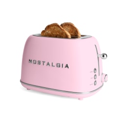 Nostalgia Classic Retro 2-Slice Toaster, Pink, Total Qty 1