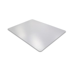 Floortex Cleartex Ultimat Hard Floor Rectangular Chairmat, Hard Floor, 47" L x 35" W x 75 mil Thickness, Rectangle, Polycarbonate, Clear