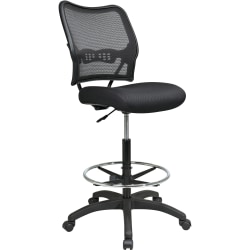 Deluxe AirGrid® Back Drafting Chair with Mesh Seat and Adjustable Footring and Nylon Base