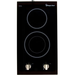 Magic Chef 12-Inch Electric Cooktop 240V - 12" WideGlass Ceramic - Ceramic Glass Cooktop - Built-in - Glass Ceramic