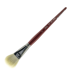 Silver Brush Mop Paint Brush, 1", Oval Bristle, Goat Hair, Dark Red
